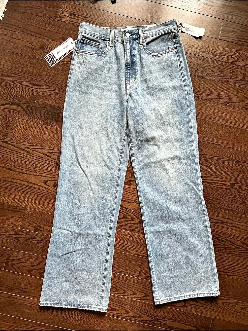 Aritzia The Farrah Hi-Rise Wide Jean Wide Leg Jeans in Blue Waist 29 NWT